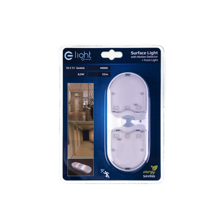 Eko-Light LAMPKA NATYNKOWA Z CZUJKĄ RUCHU 4000K EKB6622 BIAŁY