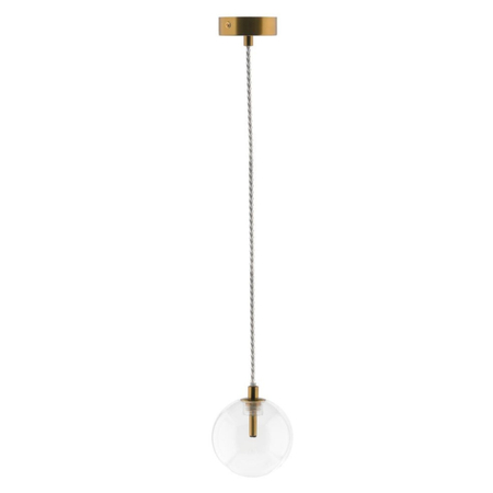 Lampa wisząca Abigali GLOBO2 G4 ⌀120mm szklana, złote elementy