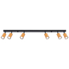 Sollux Lighting Plafon WINX 6L czarny/miedź SL.1380