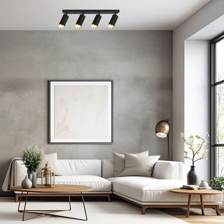 Milagro Oprawa Mica Spot Czarny + Złoty 4xGU10 ML2100 CZARNY