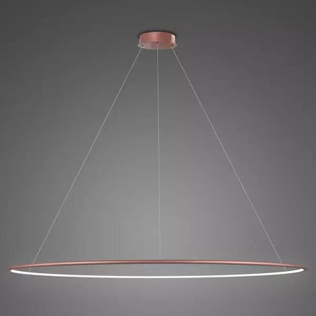 Lampa wisząca Ledowe Okręgi No.1 200cm 4k Różowe Złoto
