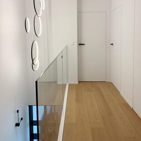 Lampa wisząca Ledowe Okręgi No.8 90cm 4k biała_ściemnialna