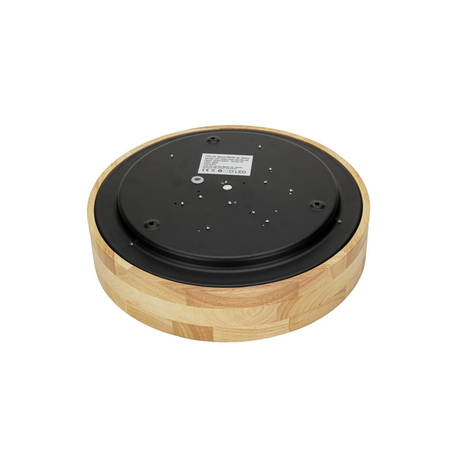 Plafon Italux Campelo PLF-4350-20W-WD-BK-4K Drewniany, czarny