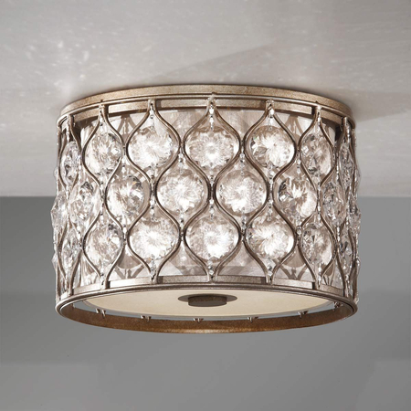 Plafon Elstead Lighting Lucia srebrny FE-LUCIA-F