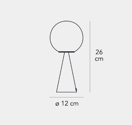 Lampa stołowa Fontana Arte F247400550RSNE Bilia Mini