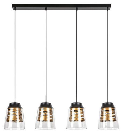 Lampa wisząca Rabalux Zenaida 3544 czarny matowy