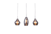 Lampa wisząca Azzardo AZ2149 Amber Milano 3 chrome