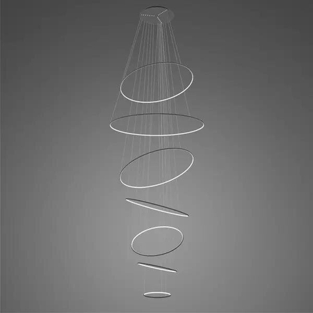 Lampa wisząca Ledowe Okręgi No.7 czarna 3k Dali