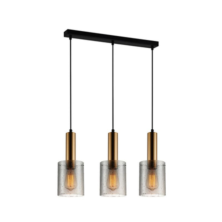 Lampa wisząca Italux PND-5581-3-BRO+RNSG Sardo Rain