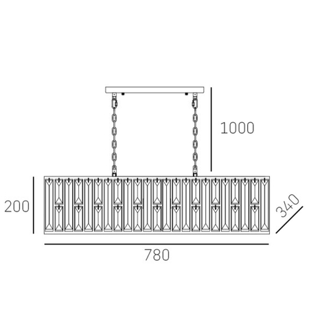 Cosmo Light Lampa wisząca KYIV P06223CP
