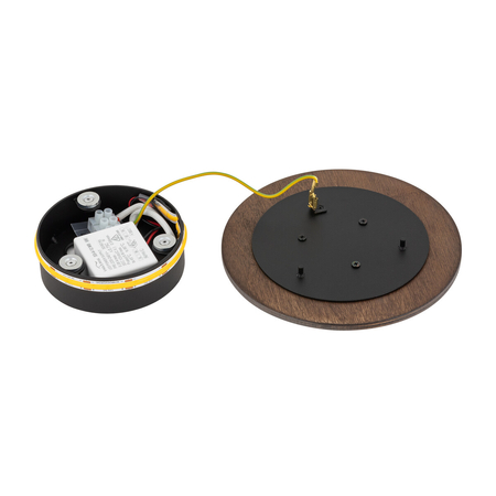 Kinkiet Nowodvorski RING TIMBER LED 11288 Ciemne drewno