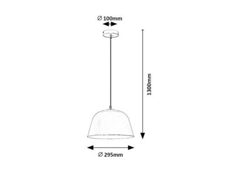 Lampa wisząca Rabalux Malia 3095 popielaty