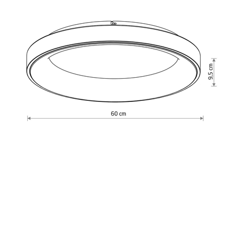 Plafon Nowodvorski NIKKI ROUND LED 11212 Czarny