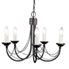 Żyrandol Elstead Lighting Carisbrooke czarny CB5-BLACK