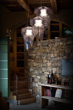 Lampa wisząca Slamp v Aria Transparent Large