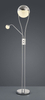 Lampa podłogowa Trio 478310206 srebrny