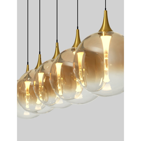 Lampa wisząca Luces Exclusivas LURVELA LE45135 złoty i odcienie złota, czarny