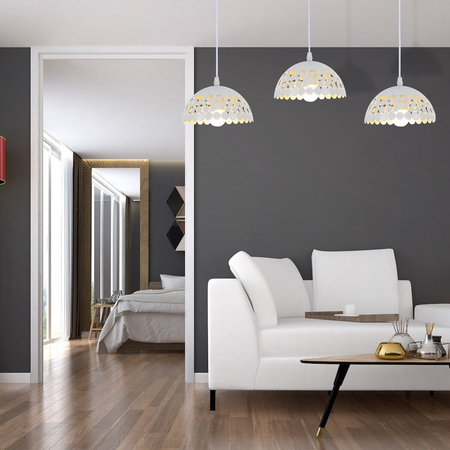 Milagro Lampa wisząca Lisa Biały 3xE27 ML6139 BIAŁY