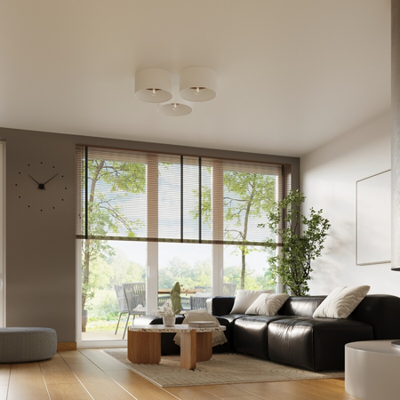 Sollux Lighting Plafon TELESTO biały/ciemny brąz SL.1392