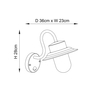 Kinkiet zewnętrzny Endon Lighting Chesham 70331 czarny