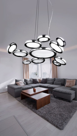 Lampa wisząca SATELLITE Azzardo AZ1786 white / chrome
