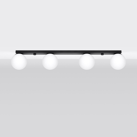 Sollux Lighting Plafon YOLI 4 czarny SL.1154
