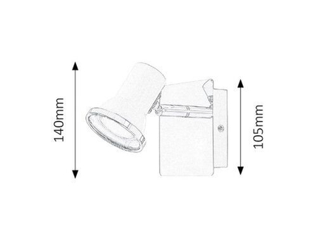Lampa łazienkowa Rabalux Steve 5497 biały