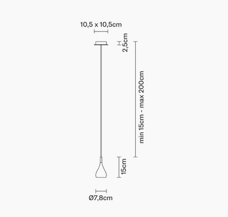 Lampa wisząca Fabbian D75A0101 Bijou GU10 Ø 8cm Bianco