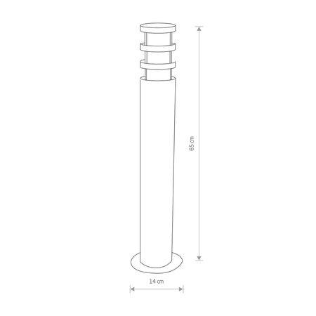 Lampa zewnętrzna słupek NORIN Nowodvorski 4446 grafitowy