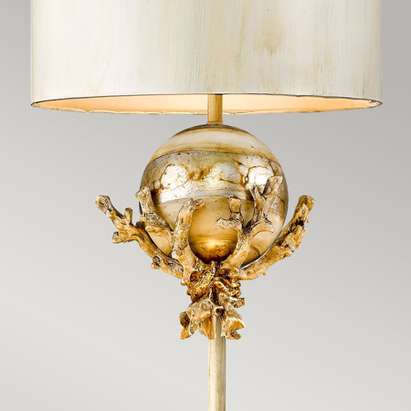 Lampa podłogowa Elstead Lighting Trellis beżowy/złoty FB-TRELLIS-FL