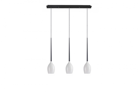 Lampa wisząca IZZA 3 SHINY WHITE Azzardo AZ2320 biały/czarny