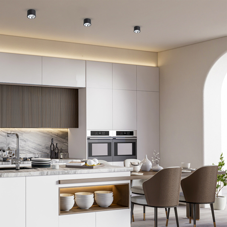 Milagro Oprawa natynkowa Redondo Czarny 1xAR111 GU10 ML1074 CZARNY