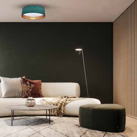 Milagro Plafoniera RONDO GREEN 18W LED ML7071 ZIELONY / ZŁOTY