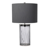 Lampa stołowa Reno - 1 źródło światła - Polerowany nikiel Quintiesse QN-RENO-SMOKE-PN