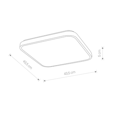 Plafon Nowodvorski 8113 Agnes  Square LED white 32W