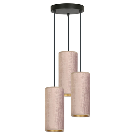 Lampa wisząca BENTE 3 BL PREMIUM ROSE Emibig 1061/3PREM różowy