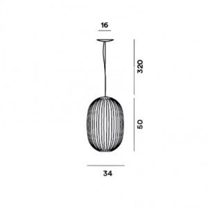 Lampa wisząca Foscarini 2240172-30 Plass media
