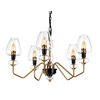 Żyrandol Elstead Lighting Armand czarny/mosiądz DL-ARMAND5-AB
