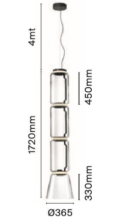 Lampa wisząca Flos F0271000 Noctambule