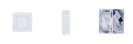 Plafon LED Greenie SOLID kwadratowy metalowy 120x120 5W NW