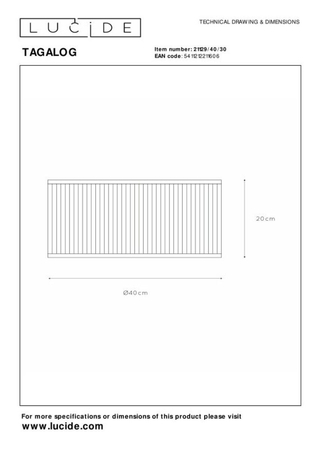 Lampa sufitowa Lucide TAGALOG 21129/40/30 czarny