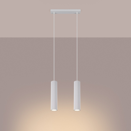 Sollux Lighting Lampa wisząca KARBON 2 biały SL.1536