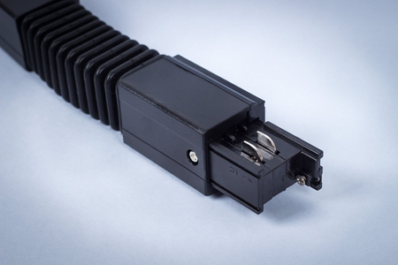 Konektor 3-fazowy czarny regulowany kąt - miękki