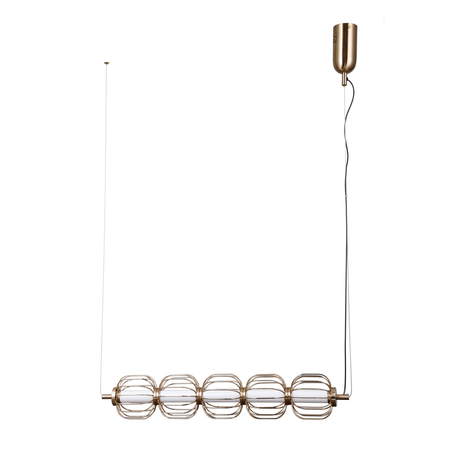 Lampa wisząca Italux Pedro PND-34405-5-HBR Złoty