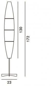 Lampa podłogowa Foscarini 040003C-10 Havana