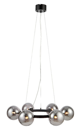 Lampa wisząca Markslöjd CIRCLE 108051 czarny/dymiony