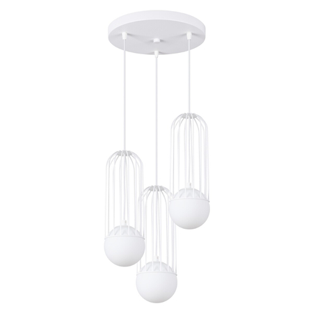 Sollux Lighting Lampa wisząca BRINA 3P biała SL.1335