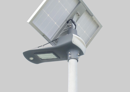 Lampa uliczna solarna LED Greenie 20W Bluetooth, PIR, wskaźnik RGB