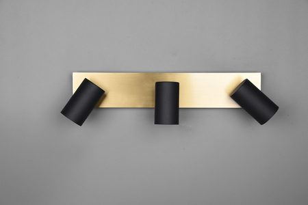 Kinkiet Trio 802400380 czarny/złoty