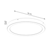 Sollux Lighting Plafon ONYX 50 biały LED 3000K SL.1247